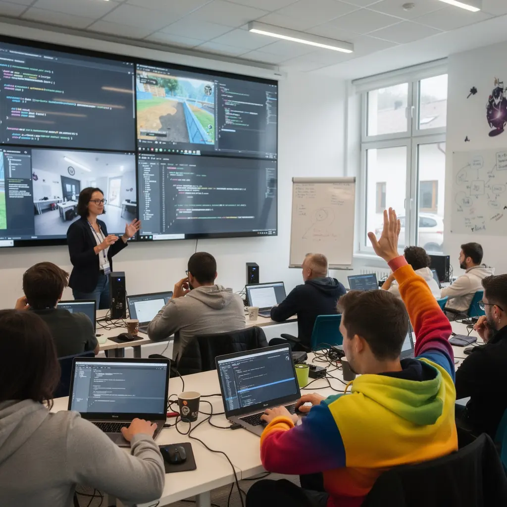 Ein Close-up eines Grafikdesigners, der Charaktere für ein Spiel entwirft.