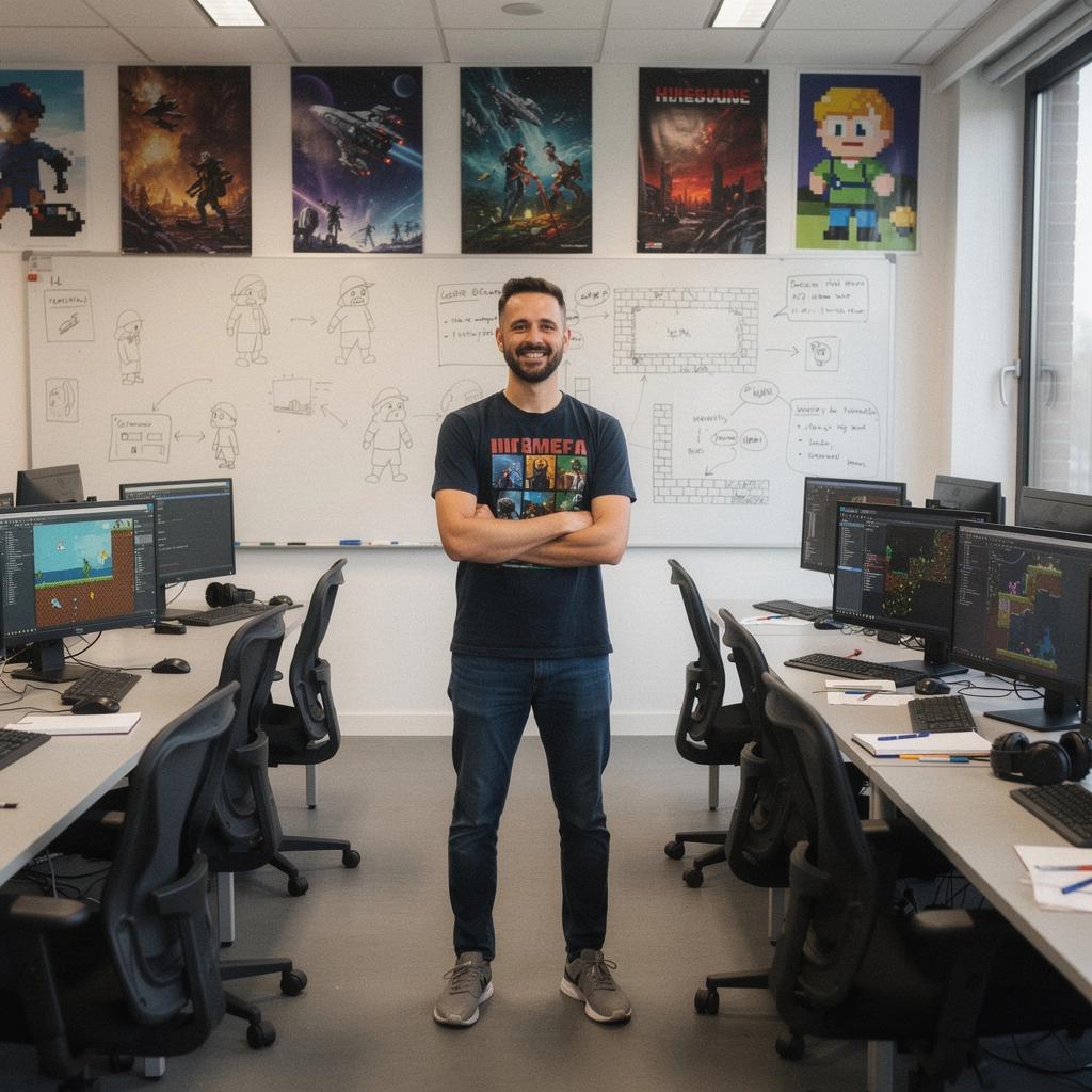 Eine Gruppe von Entwicklern diskutiert kreative Ideen für ein neues Spiel.